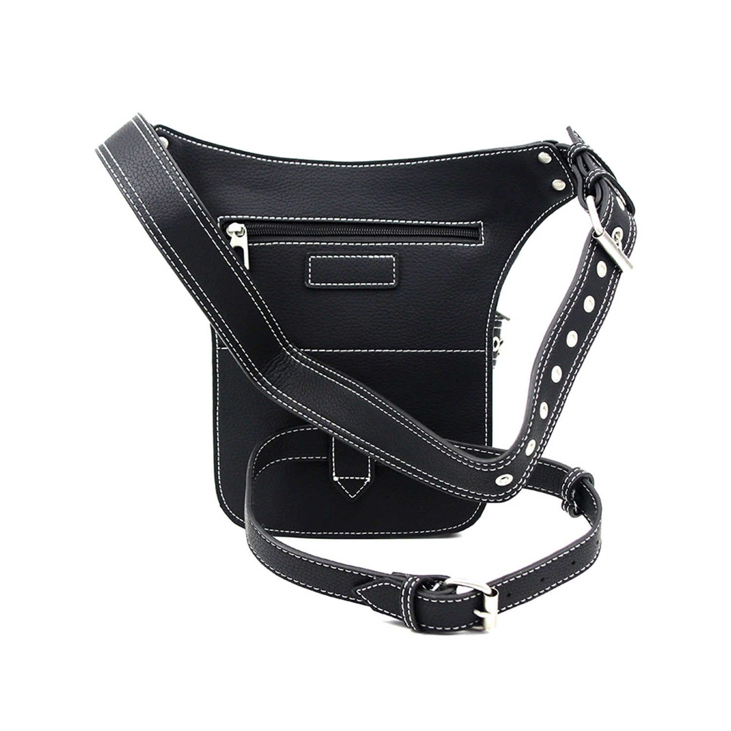 Unique Waist Bag Cool and Functional Hip Pack Gothic Belt Bag Punk Phone Pouches for Outdoor Activities