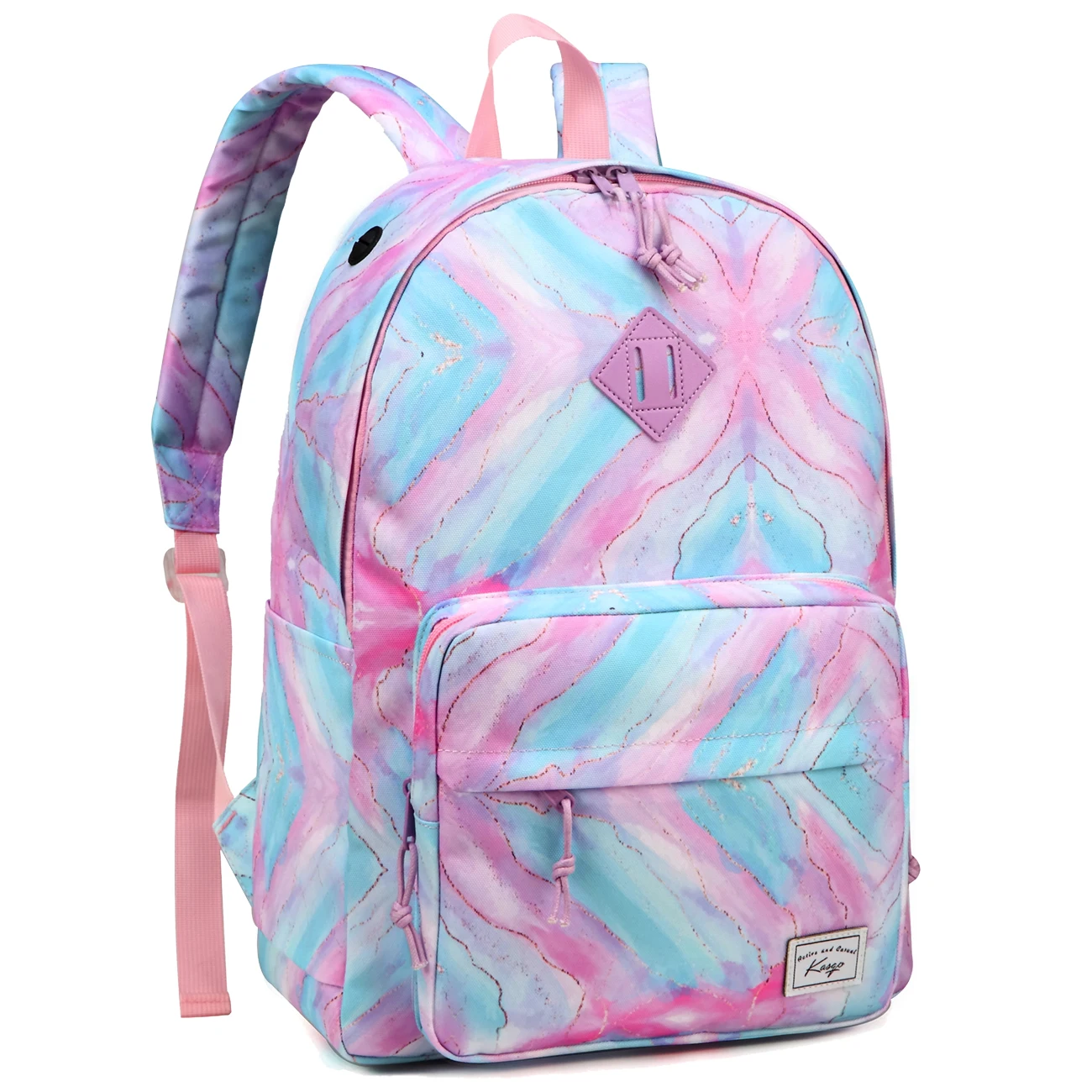 School Backpack Waterproof 15 Inch Boys Girls Backpack School Bag Casual Daypack with Double Compartments