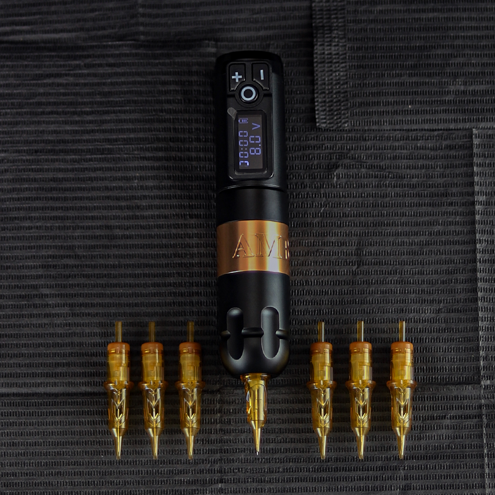 Agujas de cartucho de tatuaje Ambition Glory 20 piezas 0,25mm 0,3mm 0,35mm delineador redondo Shader Magnum suministros de tatuaje 1RL 3RL 5RL 7rm 9rm