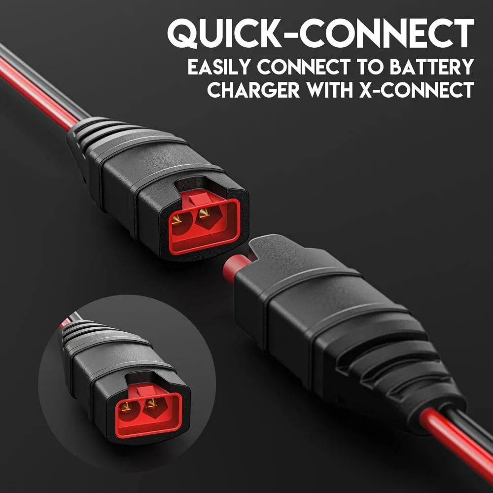 55CM 16AWG ワイヤーハーネス X-Connect M6 アイレット端子付き Noco バッテリー充電器バッテリーテンダーリード NOCO バッテリーテンダー、