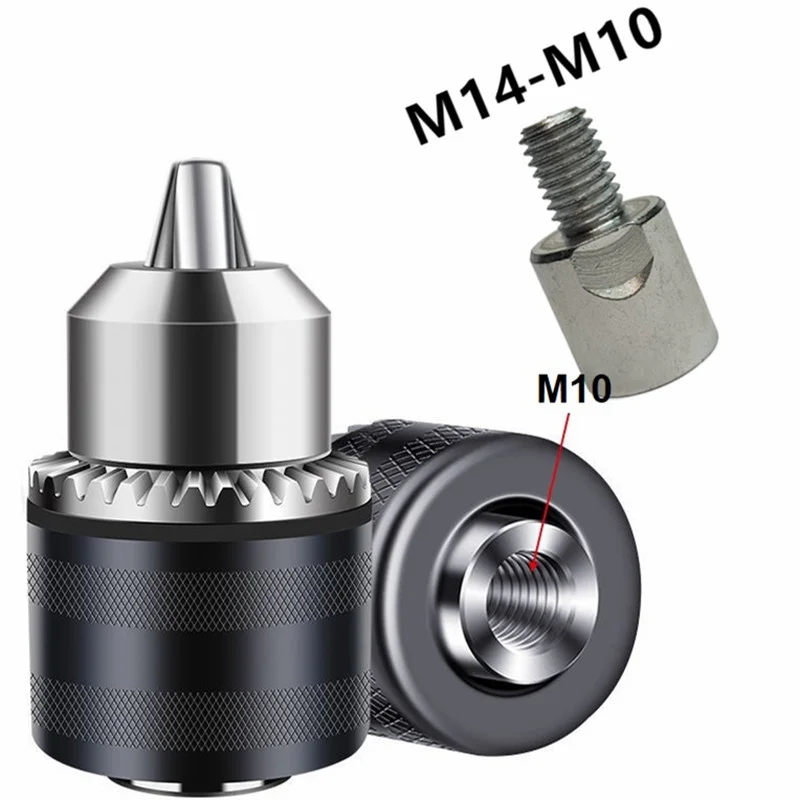 M10 เครื่องบดมุมไฟฟ้ามือเจาะ Socket Chuck Conversion Collet Quick Change m14 to m10 แปลงอะแดปเตอร์ 125 100 ประเภท