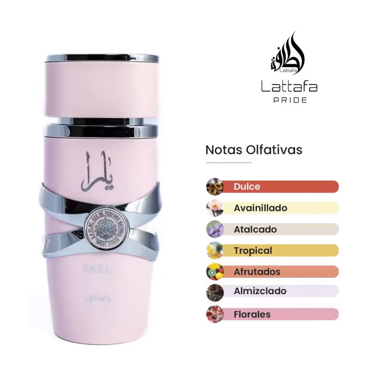 Perfume Árabe Lattafa Yara Rosa 100 ml – Eau de Parfum Original para Mujer