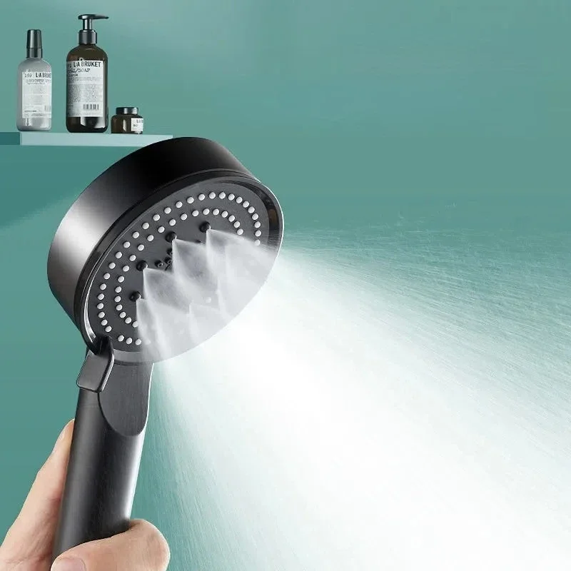 Nero 5 modalità soffione doccia regolabile ad alta pressione soffione doccia a risparmio idrico soffione doccia con massaggio ad acqua accessori per il bagno