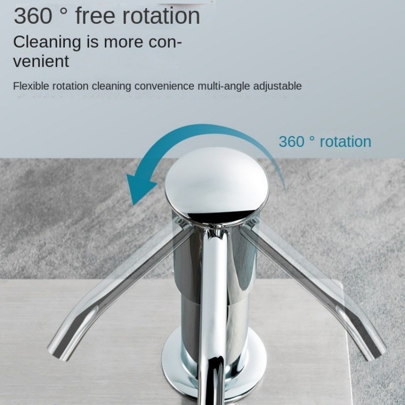 Kitchen Counrtertop Dishes Dispenser with Extention Tube Hand Press Soap Liquid Pump Plastic Soap Dispenser for Sink Accessories