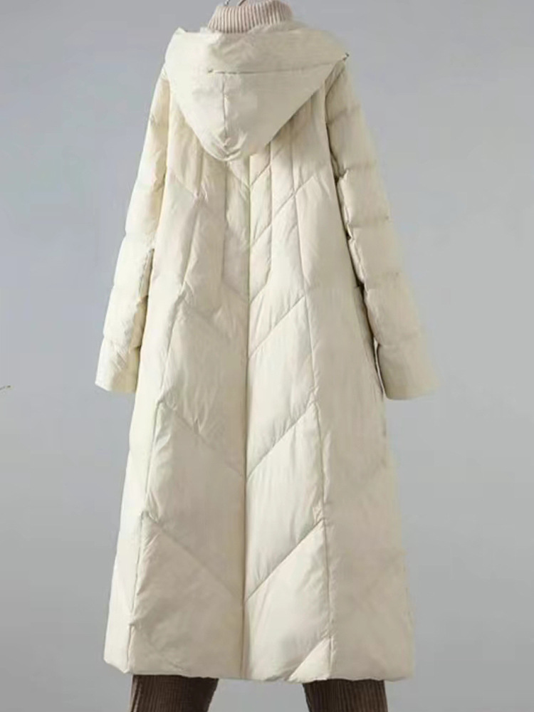 Super langer Parka für den Winter, Damenbekleidung, locker, warm, dick, kältebeständig, mit Baumwolle gefütterte Jacke, langärmelig, winddichte Jacke, Oberbekleidung