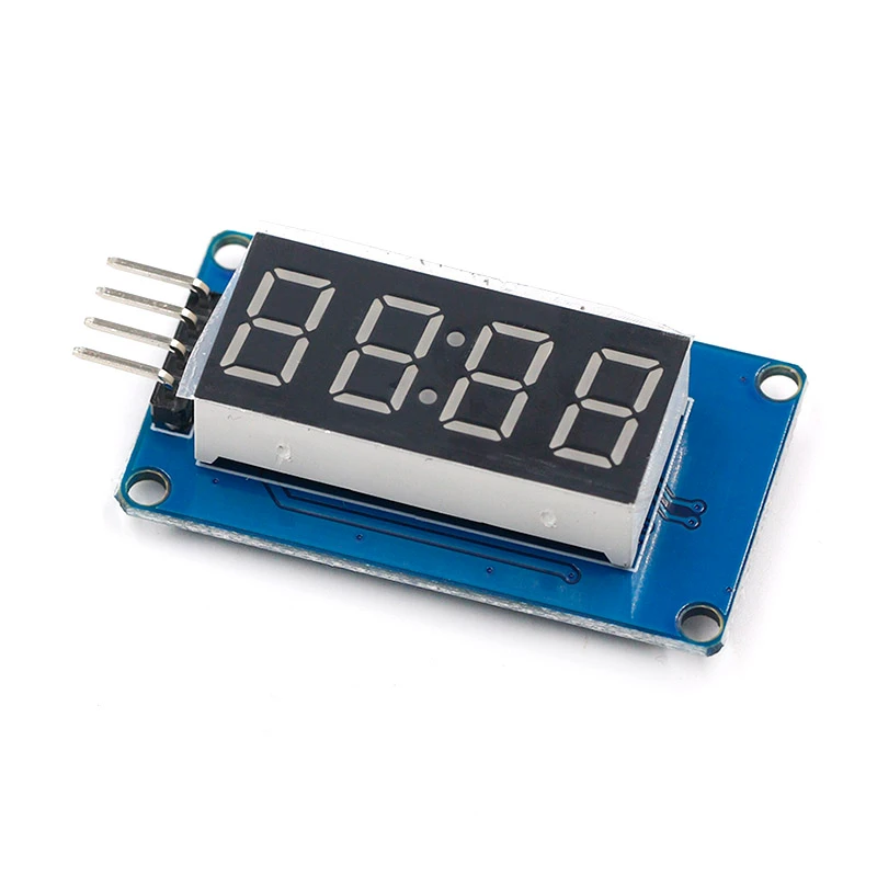 Módulo de exibição digital led tm1637, para arduino 7 segmentos 0.36 cabeças, relógio vermelho anodo, tubo de quatro serial
