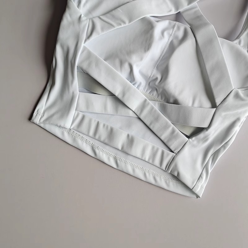 Schokabsorberende sportbeha voor dames Verzameld ontwerp Hardloopfitnessvest Ondergoed Sneldrogende comfortabele beha voor actieve vrouwen