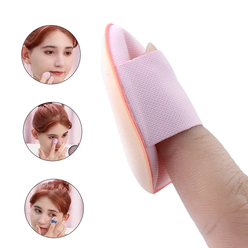 5/10 Stuks Mini Vinger Bladerdeeg Foundation Kleine Luchtkussen Poeder Spons Gezicht Concealer BB Cream Cosmetische Applicator Makeup Tools