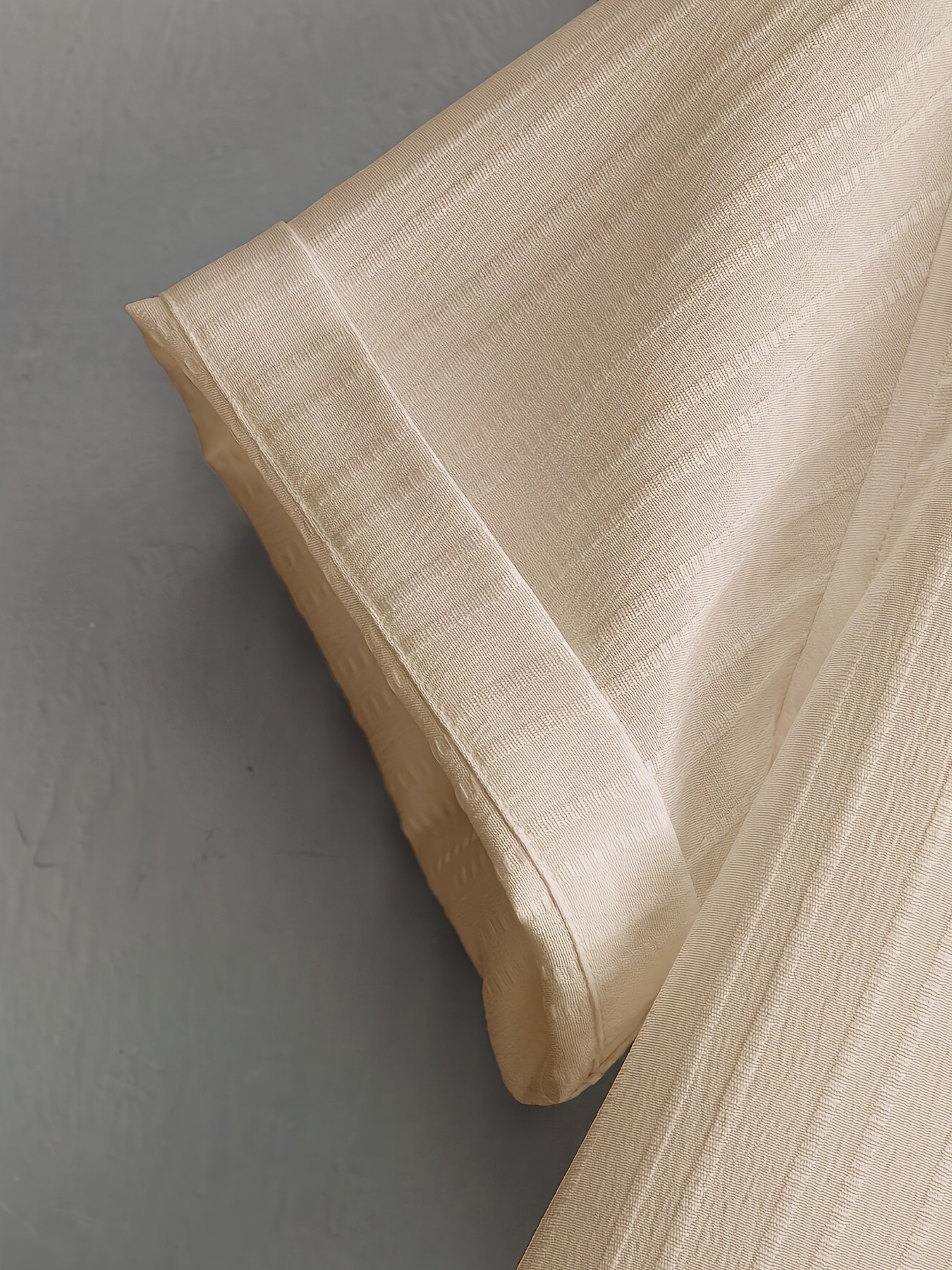 Roupa casual masculina de duas peças, cor sólida, texturizada, manga curta, camisa com botões e calças compridas com cordão