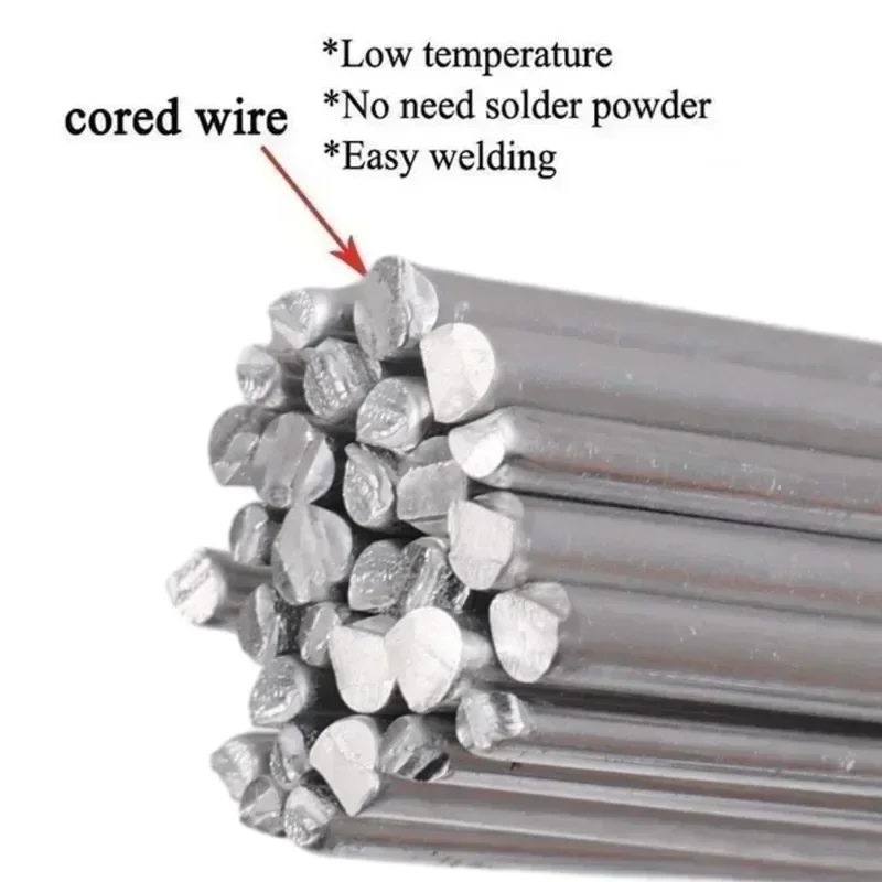 200/10PCS แท่งเชื่อมอลูมิเนียมชุด Universal ต่ําอุณหภูมิเชื่อม Cored Wire อเนกประสงค์ซ่อม Rod สําหรับเชื่อมโลหะผสม
