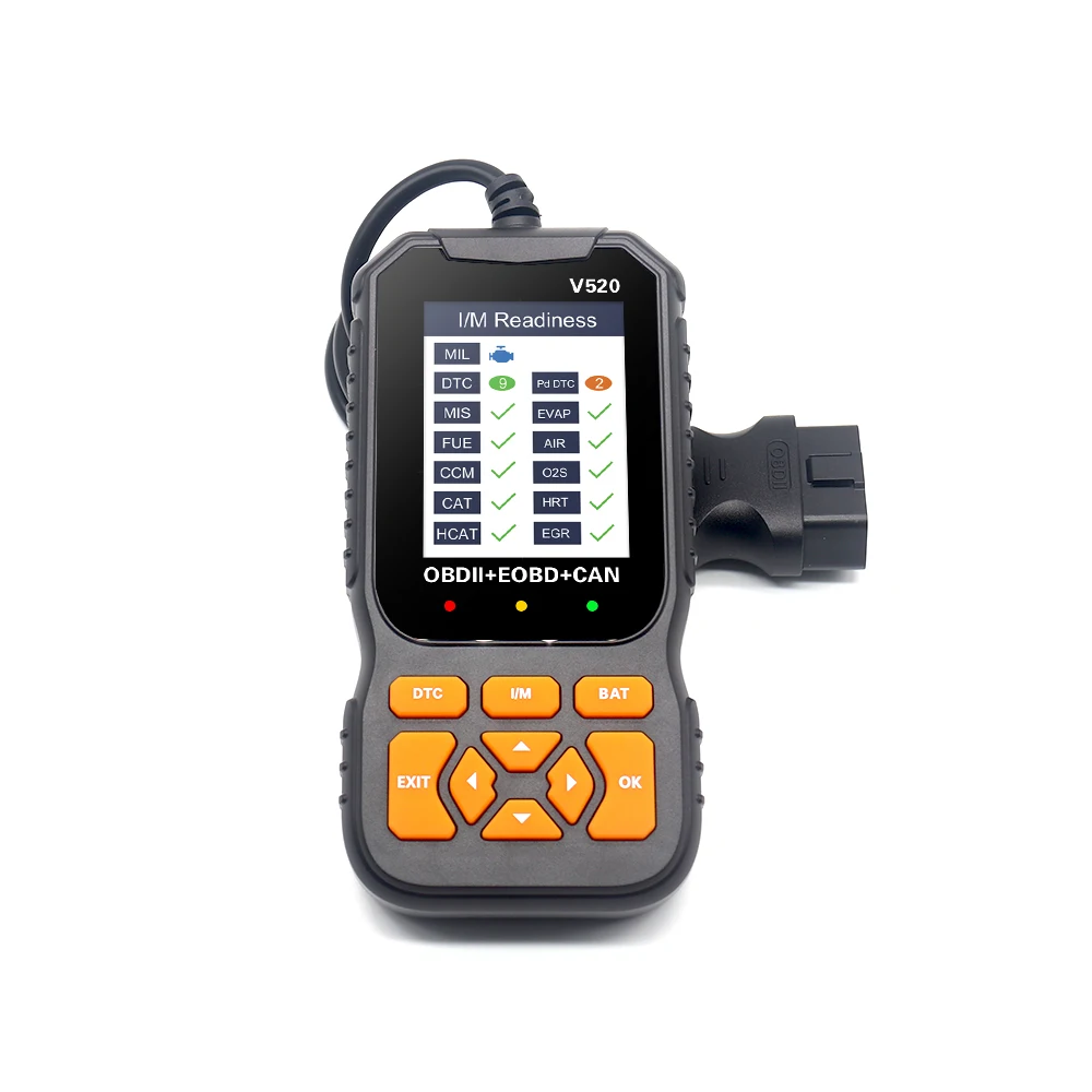 V520 obd2 scanner sistema de verificação automática do motor obdii eobd pode ferramenta de diagnóstico leitor de código automotivo com impressão em nuvem