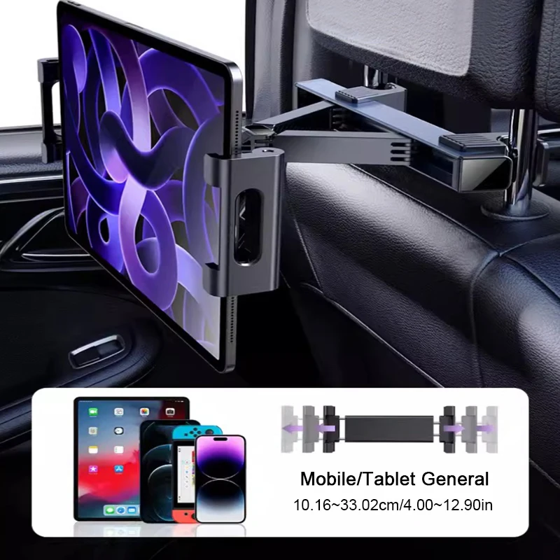 Crianças assento traseiro ipad titular assento de carro volta gancho armazenamento para o telefone ipad suporte viagem criança bebê assistindo dos desenhos animados encosto de cabeça suporte