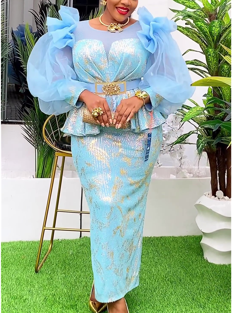 Afrikanische Kleider für Frauen 2025, neue Mode, Übergröße, Pailletten, Abendparty, langes Kleid, Dashiki, Ankara-Outfits, Robe, afrikanische Kleidung