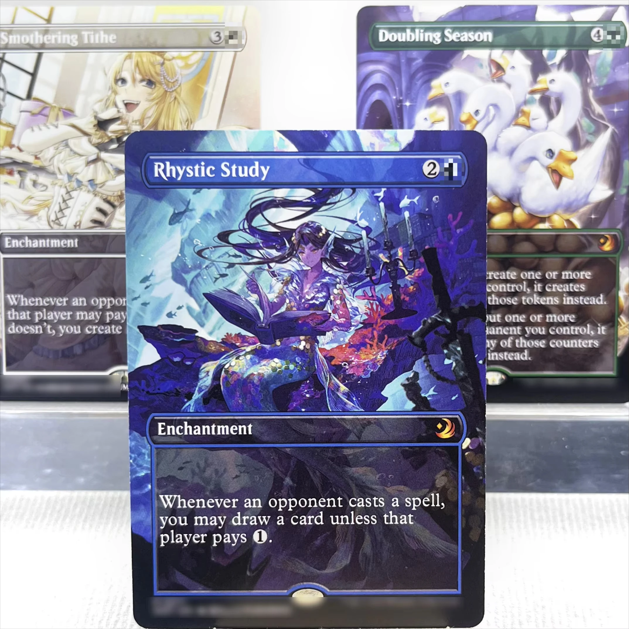 WOT LCC HOLO4-I03 Tcg-Proxy-Zauberkarten Rhystic Study Smothering Tithe Doubling Season Parallel Lives the Chalice of Gather