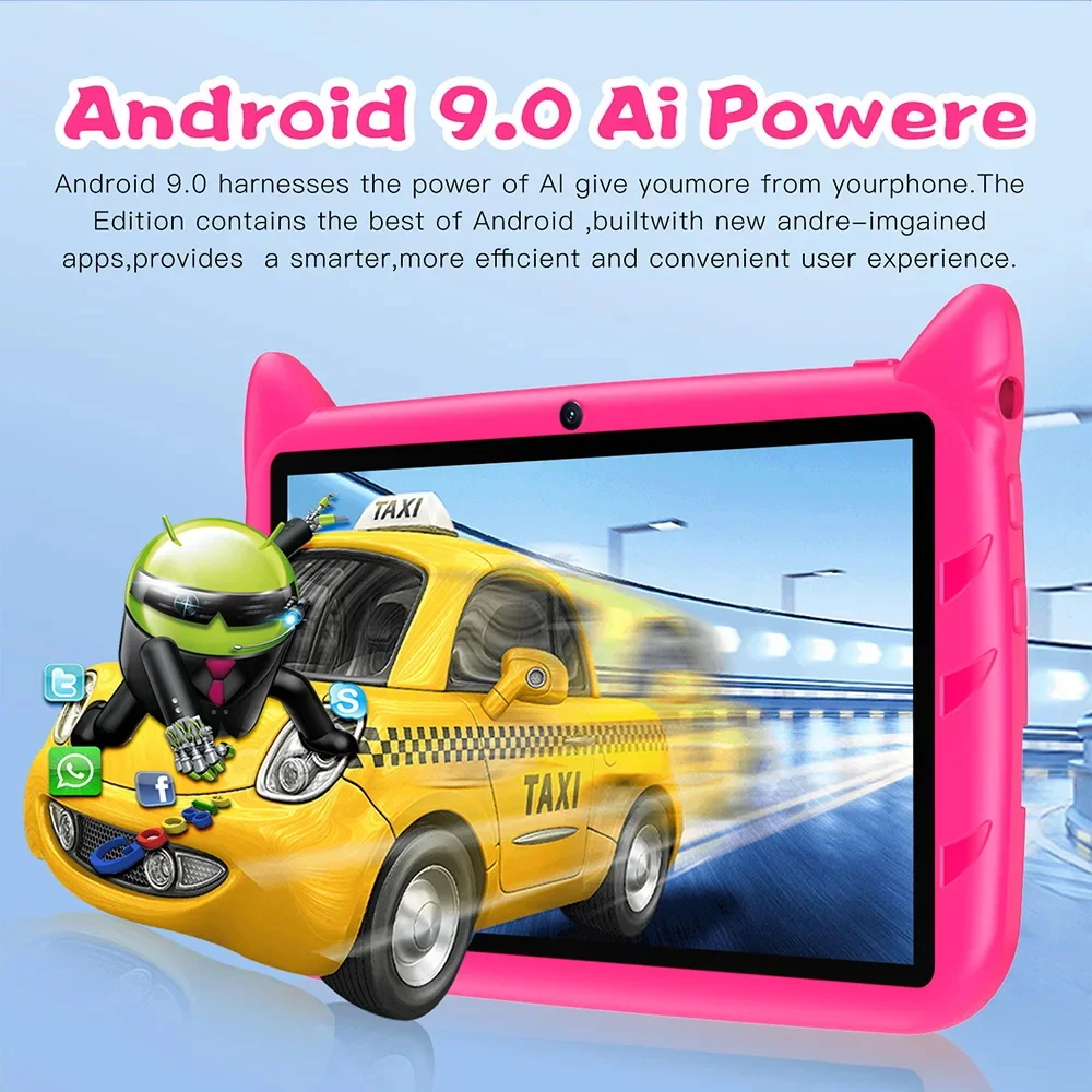 2024 新しい 7 インチ WIFI 子供用タブレット 4 コア 4GB RAM 64GB ROM ゲーム教育子供のギフト Android 9.0