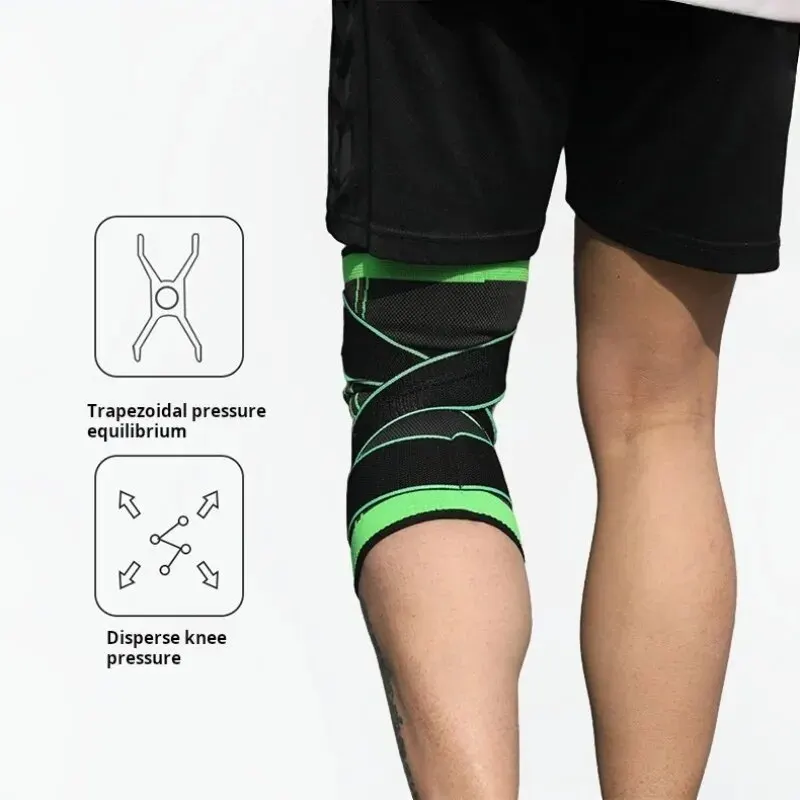 Rodillera de compresión con correas ajustables para el mejor ajuste, manguitos de compresión para el dolor de rodilla, correr, Fitness, Unisex, 1 ud.
