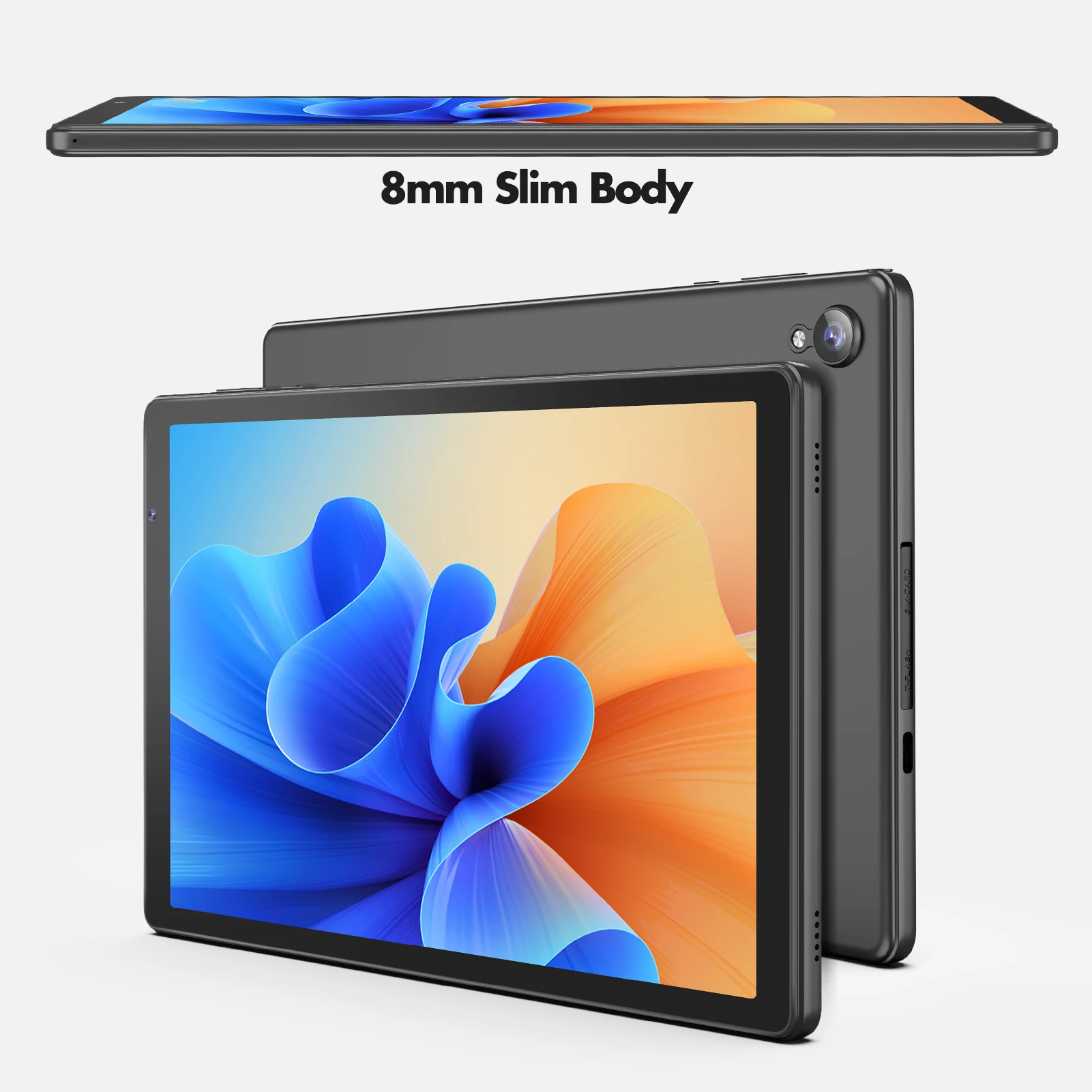 PRITOM Tablet 10 Zoll Android 12 32 GB ROM 512 GB Erweitern Sie Tablets, 2 GB RAM Wi-Fi 6 Tablet-PC mit 1,6 GHz Quad-Core-CPU, 10,1 Zoll