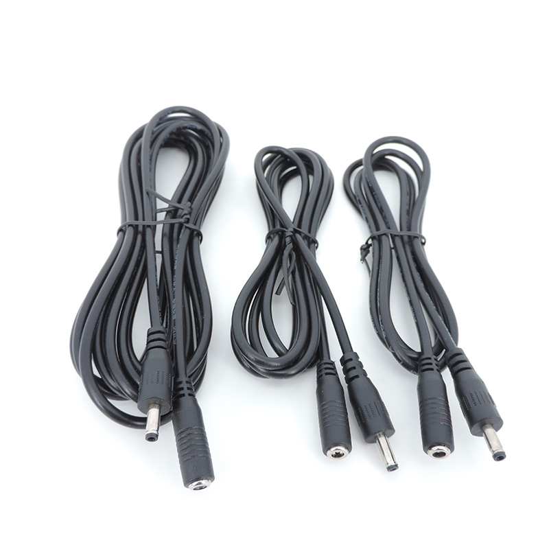 1/1.5/3/5M Male Female DC 5-24V Power Cable Extension Power Cord Adapter 3.5mmx1.35mm Connector for CCTV Cable Security Camera
