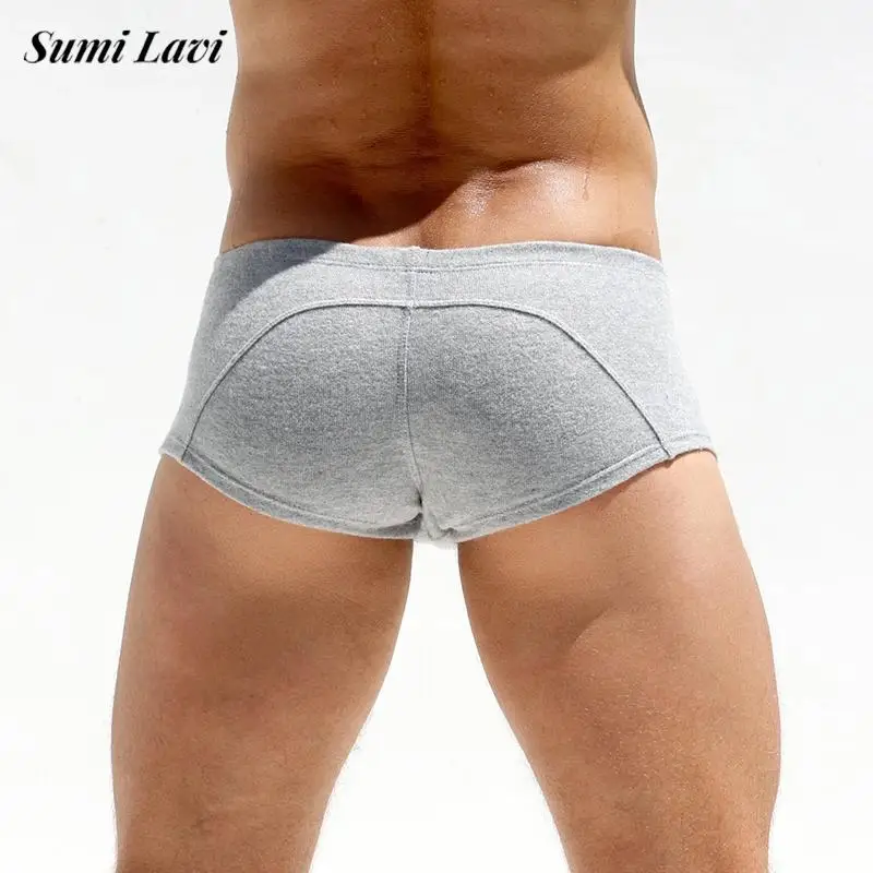 Casual Mens Ribbed Shorts Slim Fit Solid Color Elastic Slim Fit Shorts Men Summer Sexy Skinny Pajamas Shorts Autumn Men's Shorts