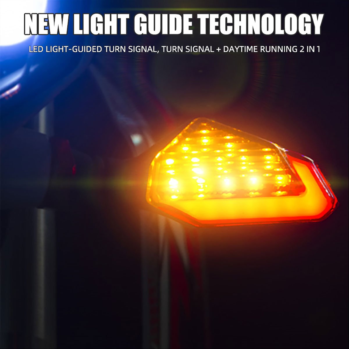 Sinais de volta universais da motocicleta piscas âmbar indicadores super brilhante moto lâmpada piscas sinal luz da cauda scooter acces