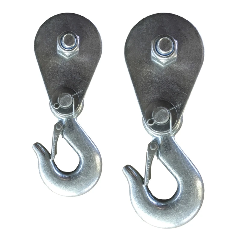 Lifting Pulley Winch Hoist Block Hook คลิปความปลอดภัยรอกสำหรับเชือก Winch DropShipping