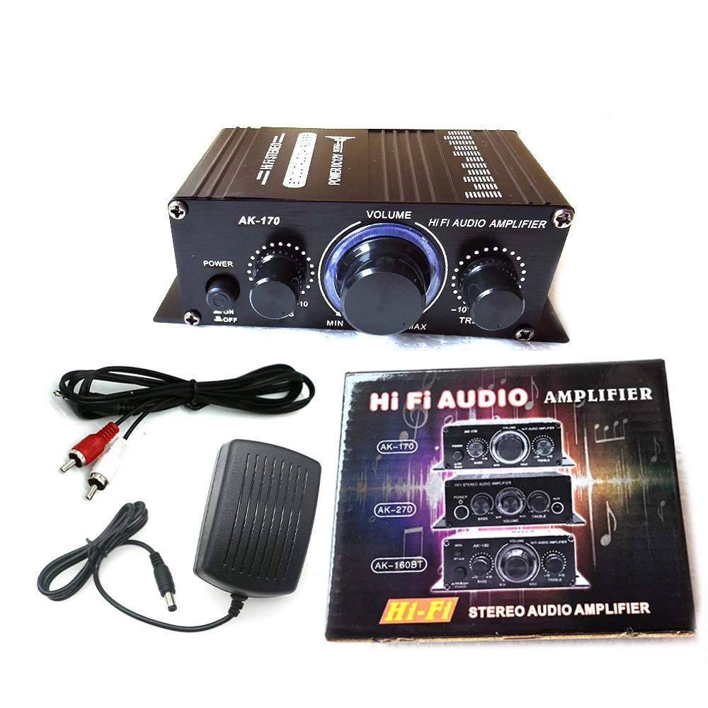 Ak170 lumière Mini amplificateur de puissance stéréo avec haut-parleur de 4 pouces Kit de bricolage vente Pinball Audio Arcade Machine de jeu Module lecteur Mp3