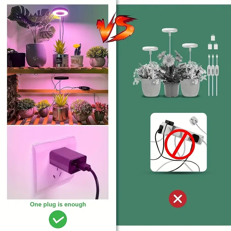 LED 植物成長ライト屋内植物フルスペクトル成長ランプ自動タイマー USB フィトランプ温室植物成長ランプ