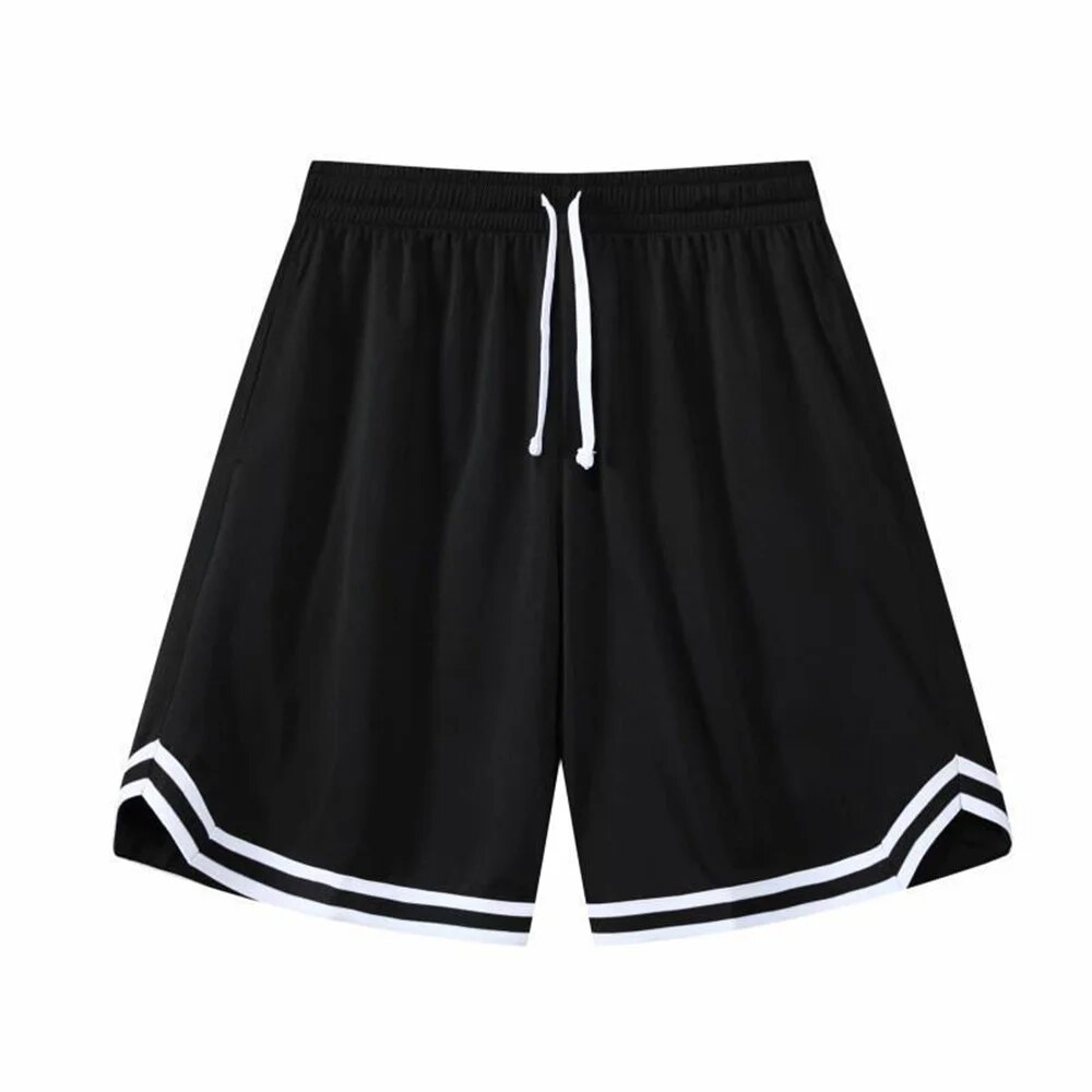 Pantalones cortos deportivos de verano para hombre, pantalón informal de cinco puntos, ropa exterior de baloncesto suelta, pantalones grandes, sección delgada de malla