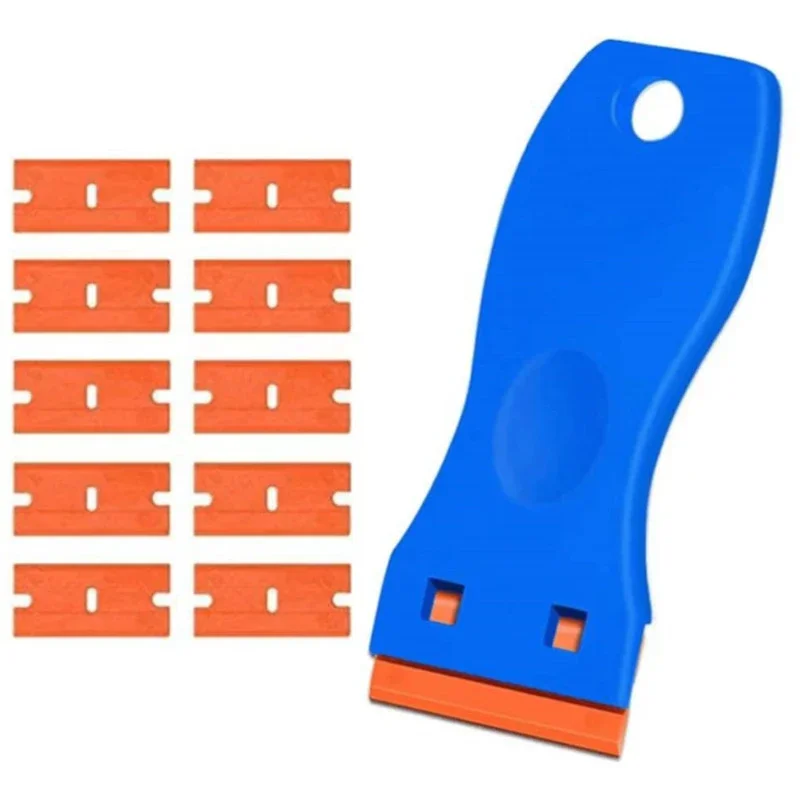 Raspador de eliminación de pegamento, raspador de limpieza de eliminación de vidrio de plástico multifuncional, herramienta de aplicación de película de coche, pala de limpieza de cocina