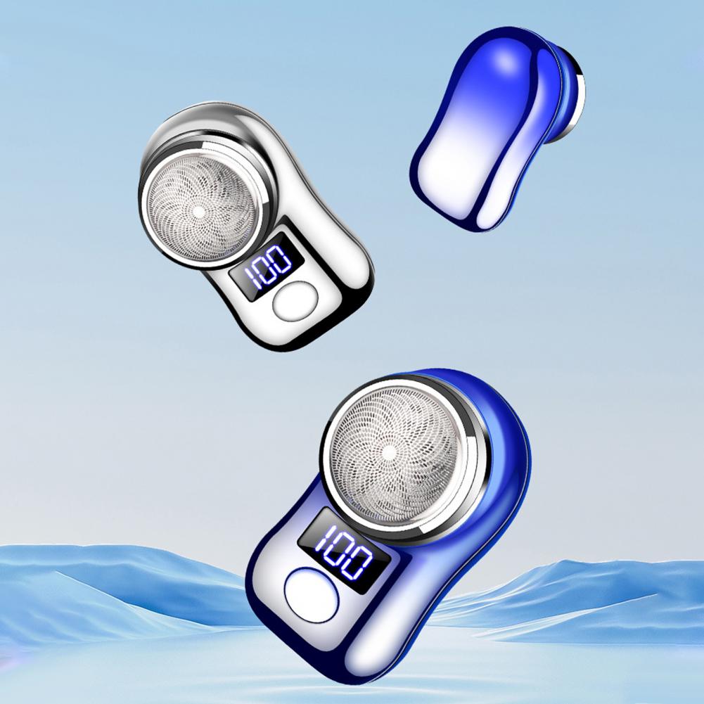 Men Electric Razor Electric Shaver with Digital Display Usb Rechargeable Portable Electric Shaver with Led Battery for Men