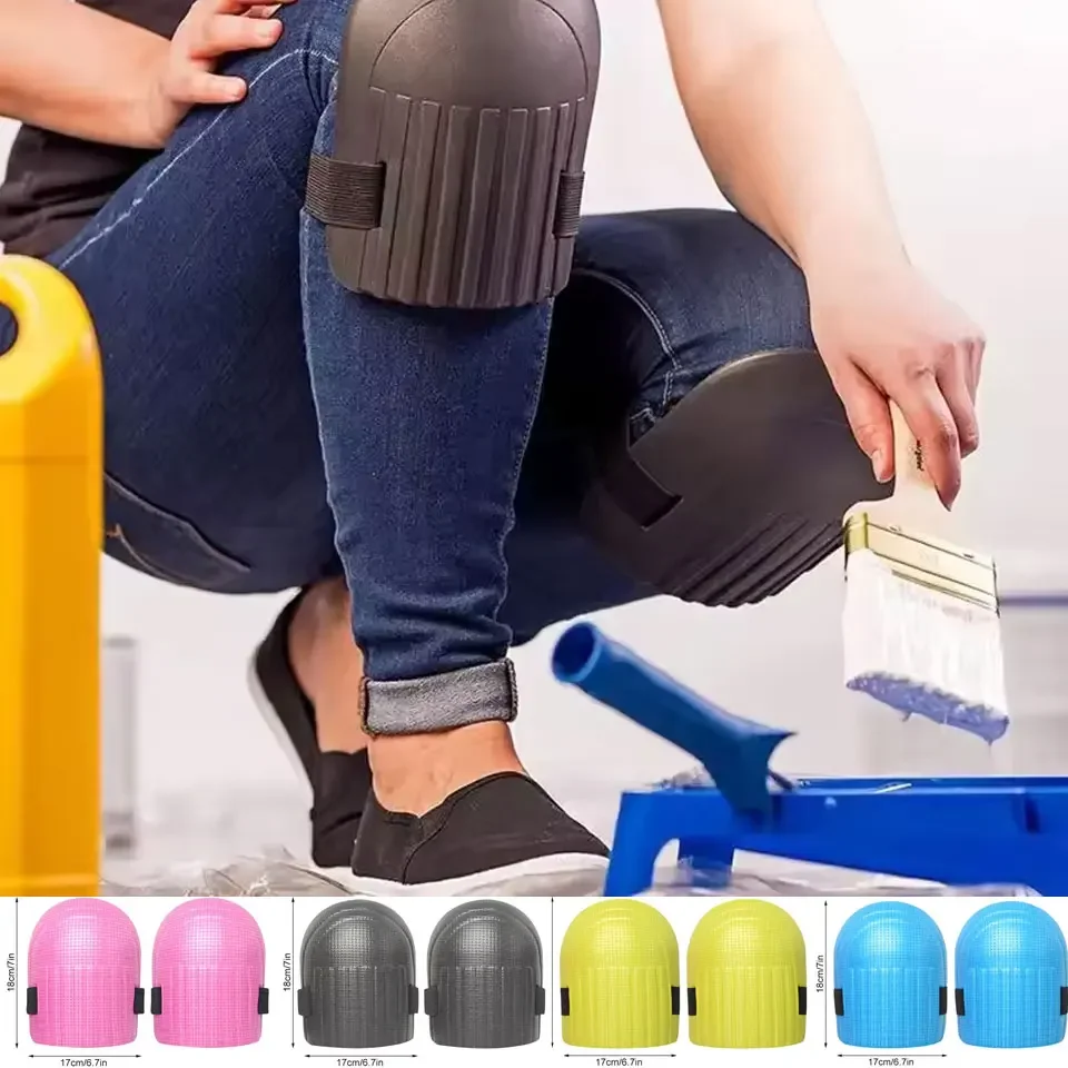 2 ชิ้น EVA โฟมเข่า Pad ป้องกันทํางาน Soft Padding ความปลอดภัยในสถานที่ทํางานป้องกันตนเองกีฬา Kneepad สําหรับทําความสะอาดสวน