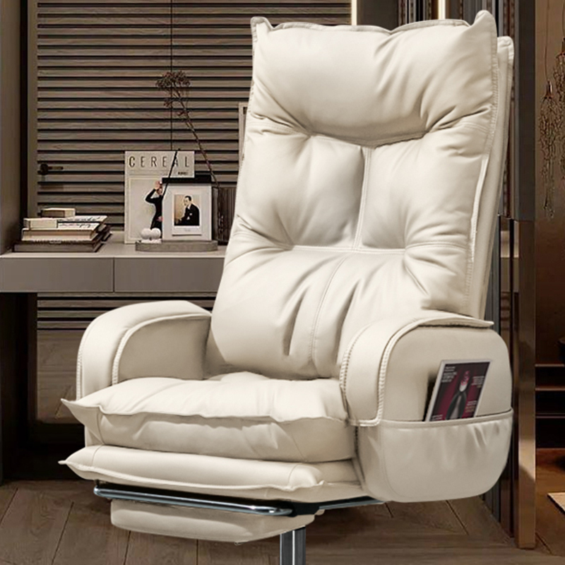 Cadeiras de escritório ajustáveis móveis Cadeira ajustável de couro executivo, Mobiliário de escritório