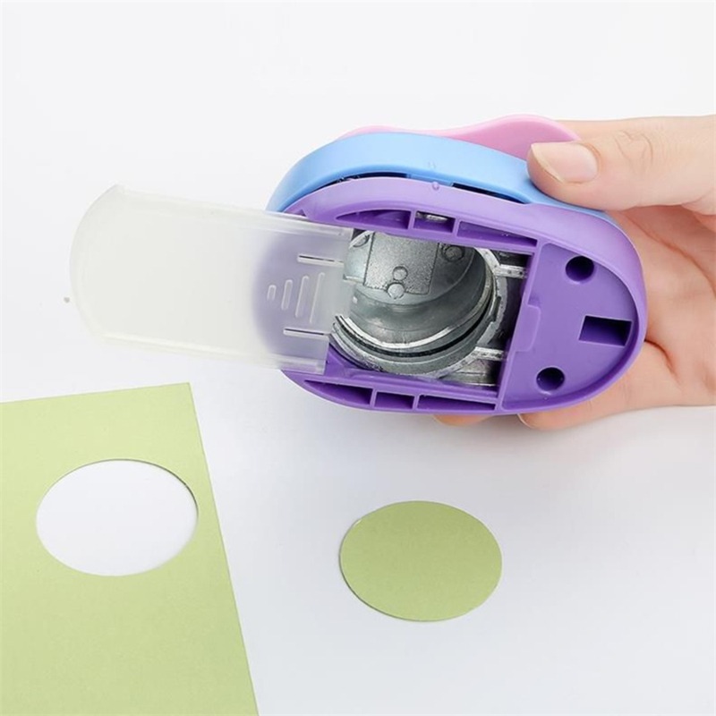 Zufällige Farbe Kreis Punch DIY Präge Schläge Scrapbooking Maschine Papier Schneiden Locher Runder Cutter 8/16/25/38/50mm
