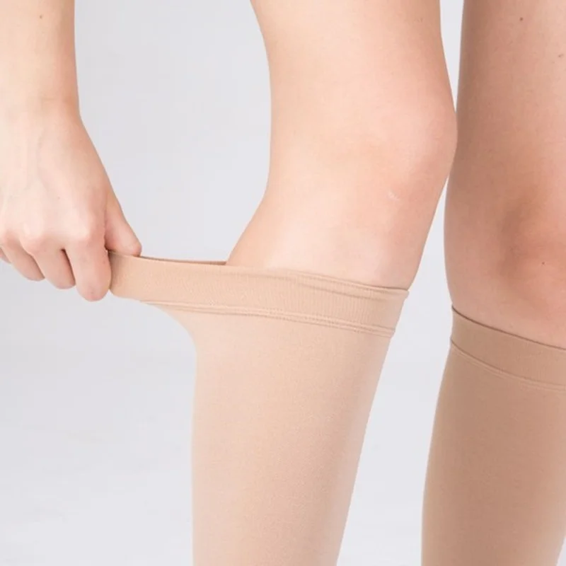 2pcs Varicose Vein Fatigue Relief Leg Warmer Compression Calf Sleeve Sock Long Stocking Elastic Leg Support Leg Shin Sock