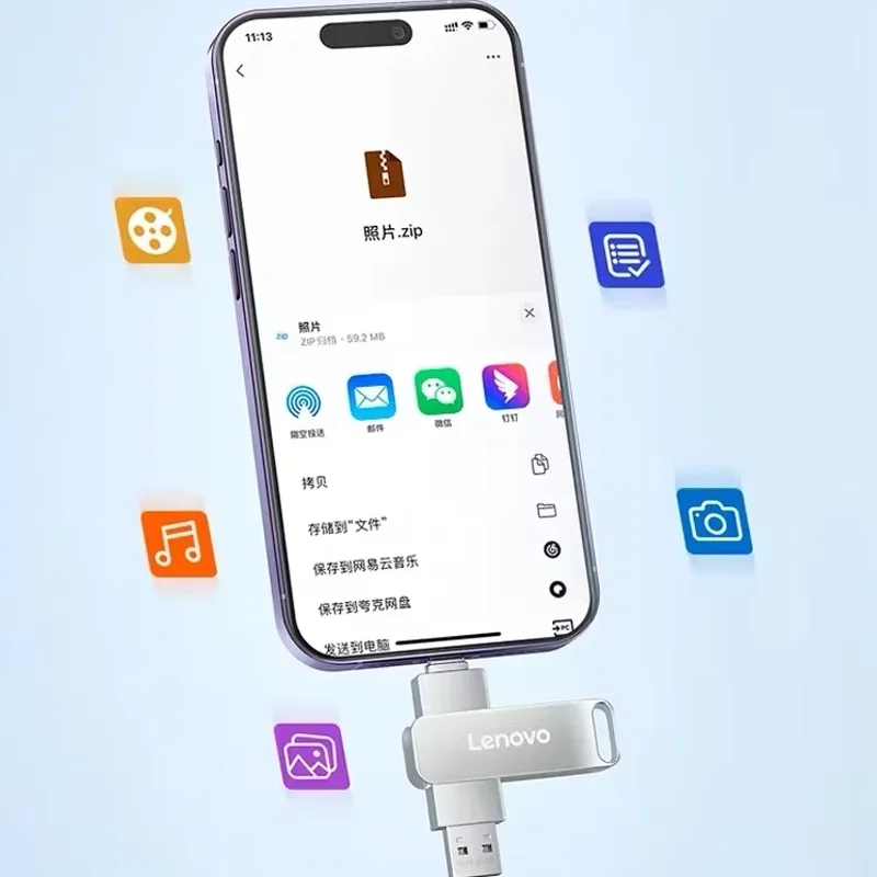 Original Lenovo 16TB USB3.0 Flash Drives U Disk High Speed Metal Pendrive WaterProof Type-C Memoria USB Stick USB Drives 8TB 4TB
