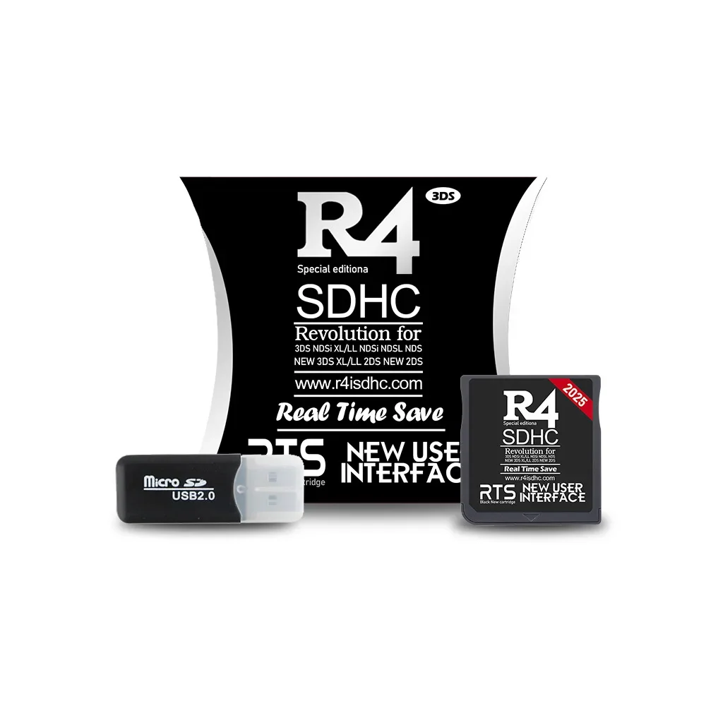 Новая версия 2025 года R4 NDS Game Gold Card Адаптер мгновенной экономии + 32G TF Burning Card COM-карта