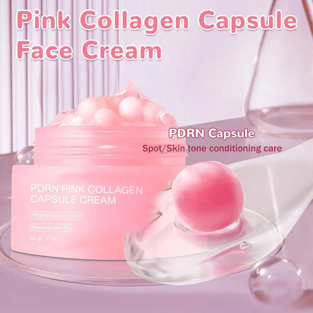Collagen Jelly Cream Niacinamide Tightening Soothing Moisturizing Anti-Aging Firmness Hydration Skincare Face Gel