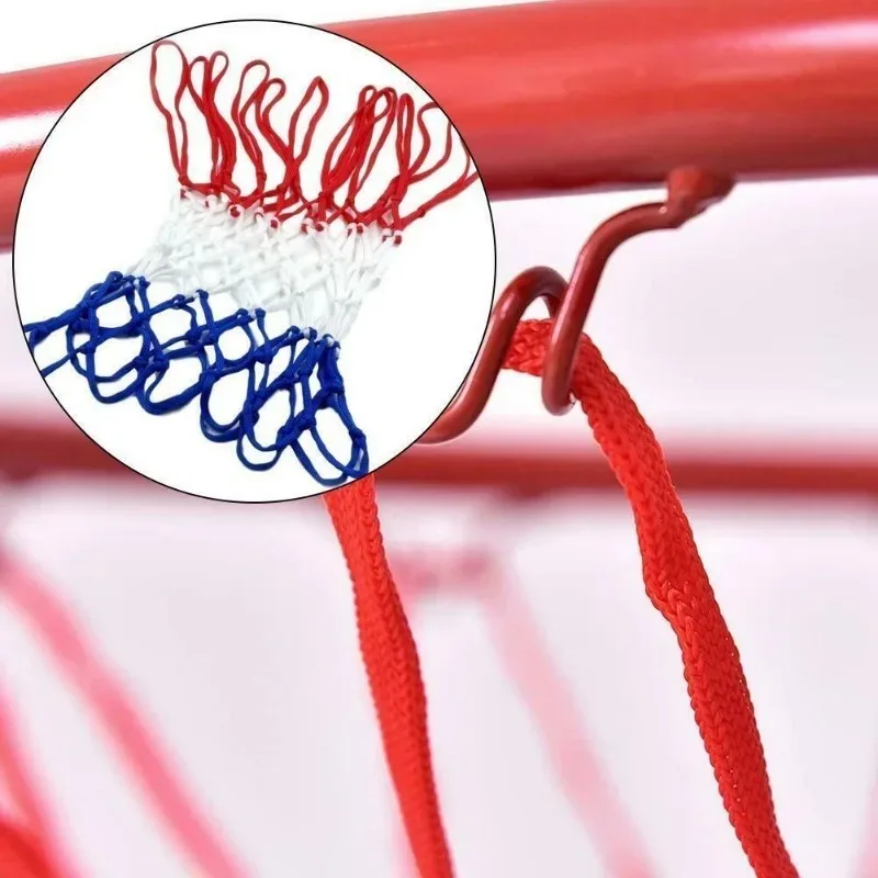 56cm Outdoor Sports Basketball Net Standard Nylon Thread Basketball Hoop Mesh Net 12 Loops Three Color Universal Basketball Net