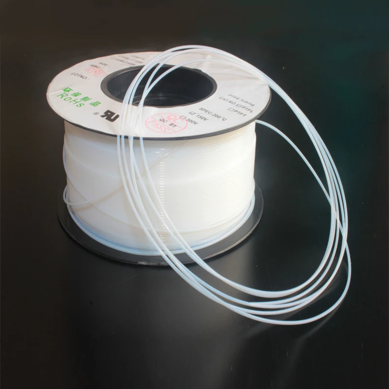 PTFE Ống ID 0.3 0.6 0.8 1 1.2 1.5 1.6 1.8 2 2.5 3Mm Dây Tóc Nhiệt Độ Cao Chống Ăn Mòn 3d Máy In Phần Ống J-Đầu