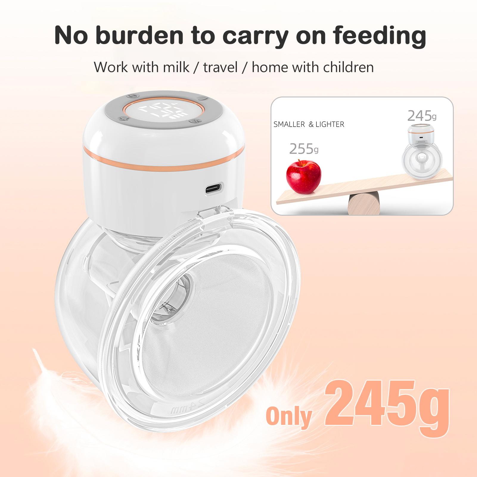 Nueva extractor de leche portátil, extractor de leche portátil eléctrico manos libres, recolector de leche para amamantar sin BPA