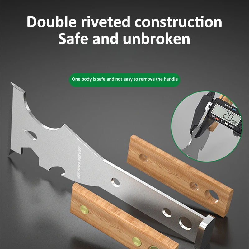 Pá de limpeza de pintor de aço inoxidável, ferramenta manual para drywall de unhas com cabeça de martelo para gravação de juntas, acabamento de remendo em drywall