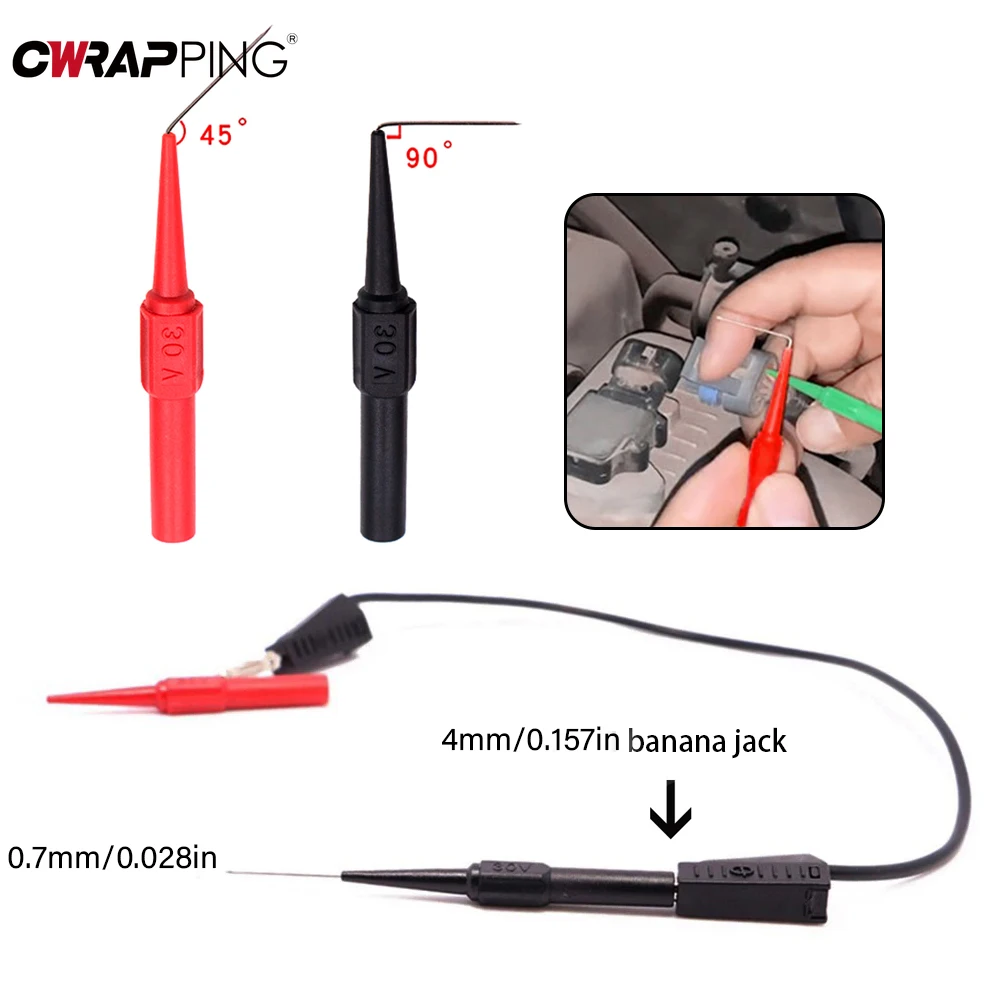10 ชิ้น 30 โวลต์ Instrumentation เครื่องมือวินิจฉัยมัลติมิเตอร์ทดสอบเข็ม Tip Probe เครื่องมือยานยนต์อุปกรณ์เสริมสําหรับยานยนต์ชุด
