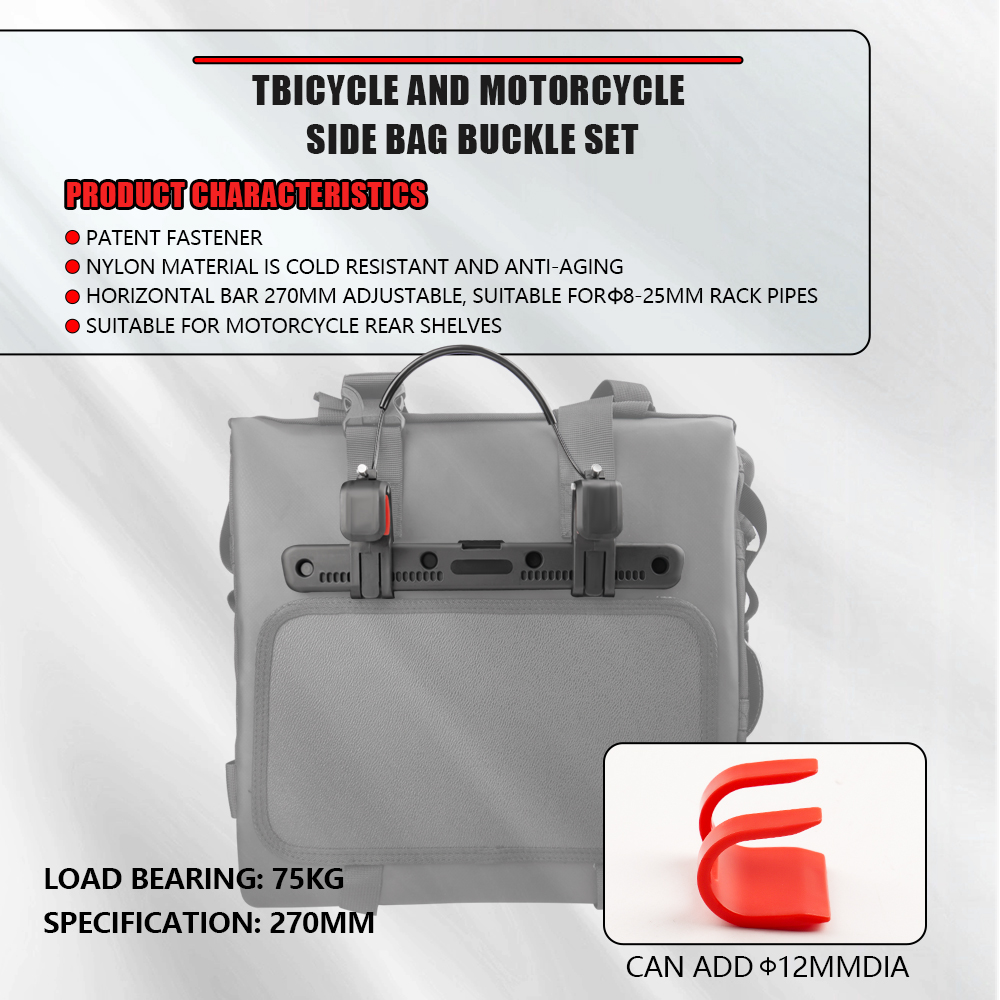 Motorcycle Accessories Frame Crash Bars Bag SaddleBag 20L Universal Side Rear Seat Bag Pack Travel Motorbike Luggage Storage