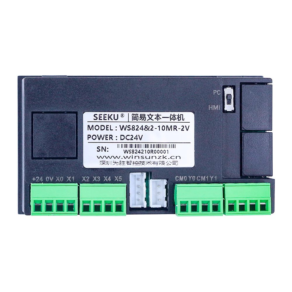 Display SeekU e PLC em um FX2N 10MR 20MR 20MT Tubo digital de tamanho pequeno LED display TTL
