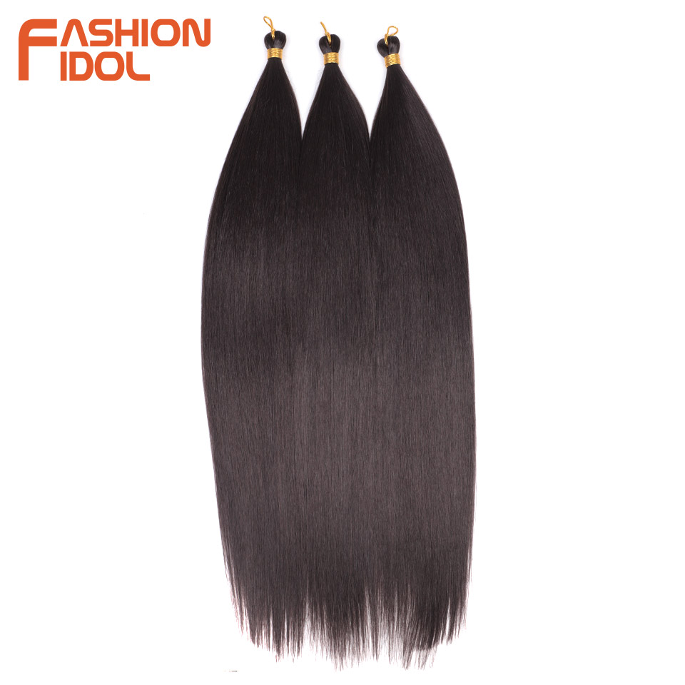 28 インチアリエルストレートポニーヘアバンドルかぎ針編み三つ編みヘア合成編組ヘアオンブルブラウンソフトかぎ針編みヘアエクステンション