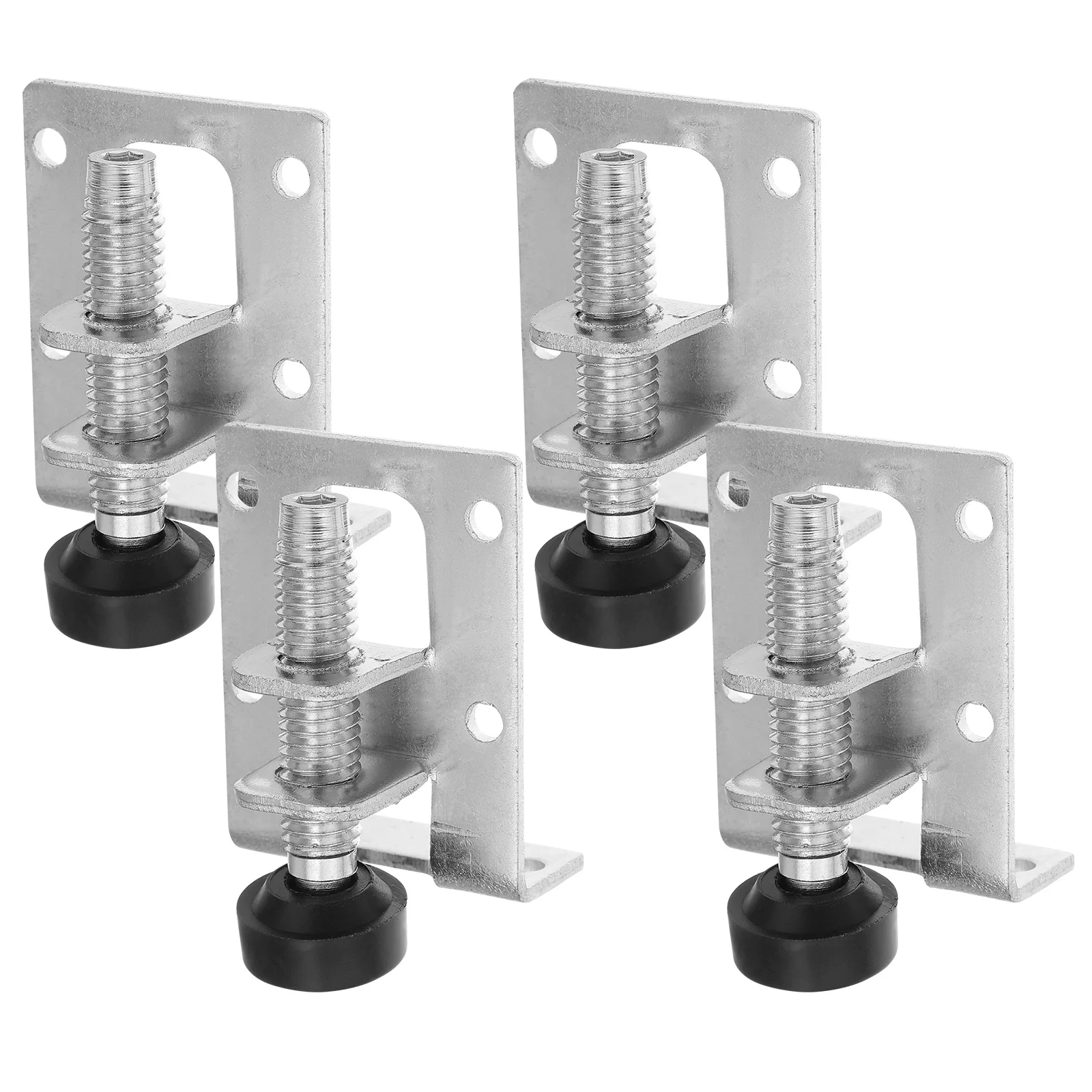 4pcs Adjustable Leveling Feet Height Adjuster Furniture Leveler Foot Table Leg Leveler Bracket Heavy Duty Corner Leveling Feet