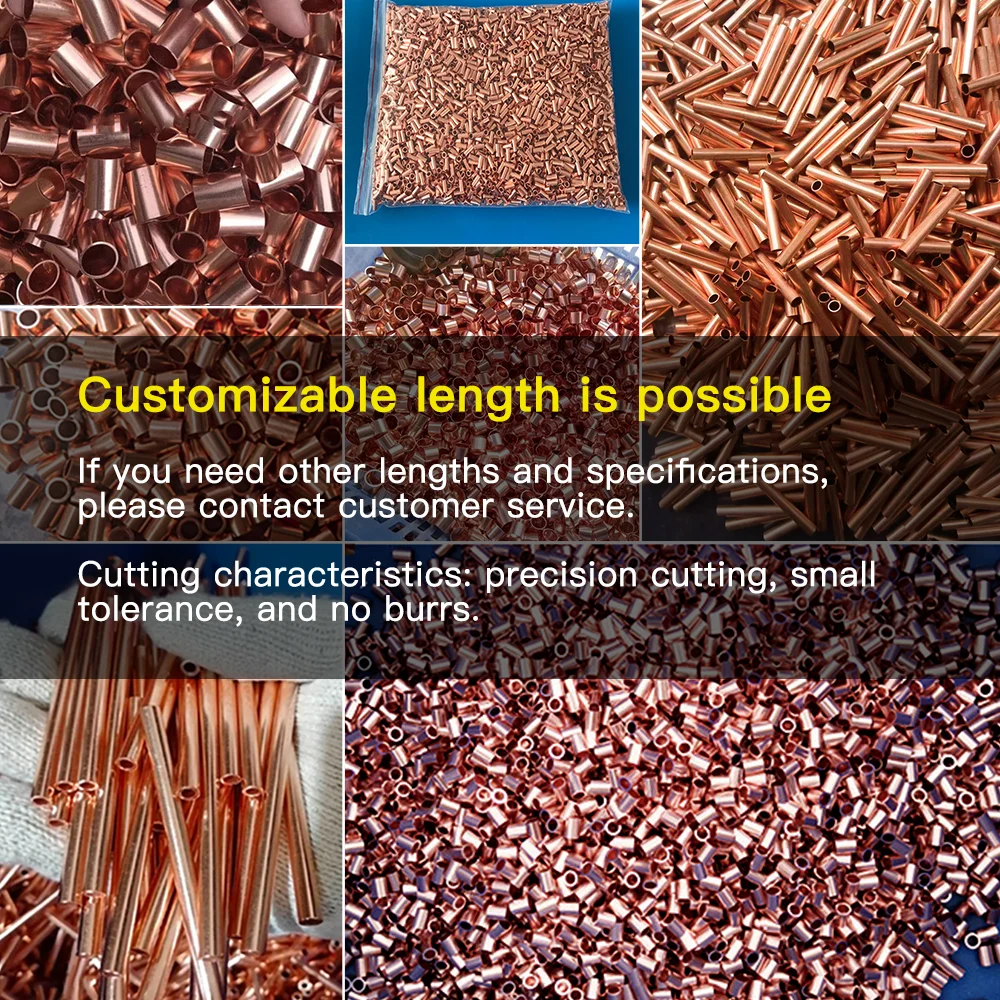 銅管 OD1.5-16 ミリメートル長さ 300 500 ミリメートルラウンド銅合金パイプストレート赤銅正確な厚さ 0.2-2