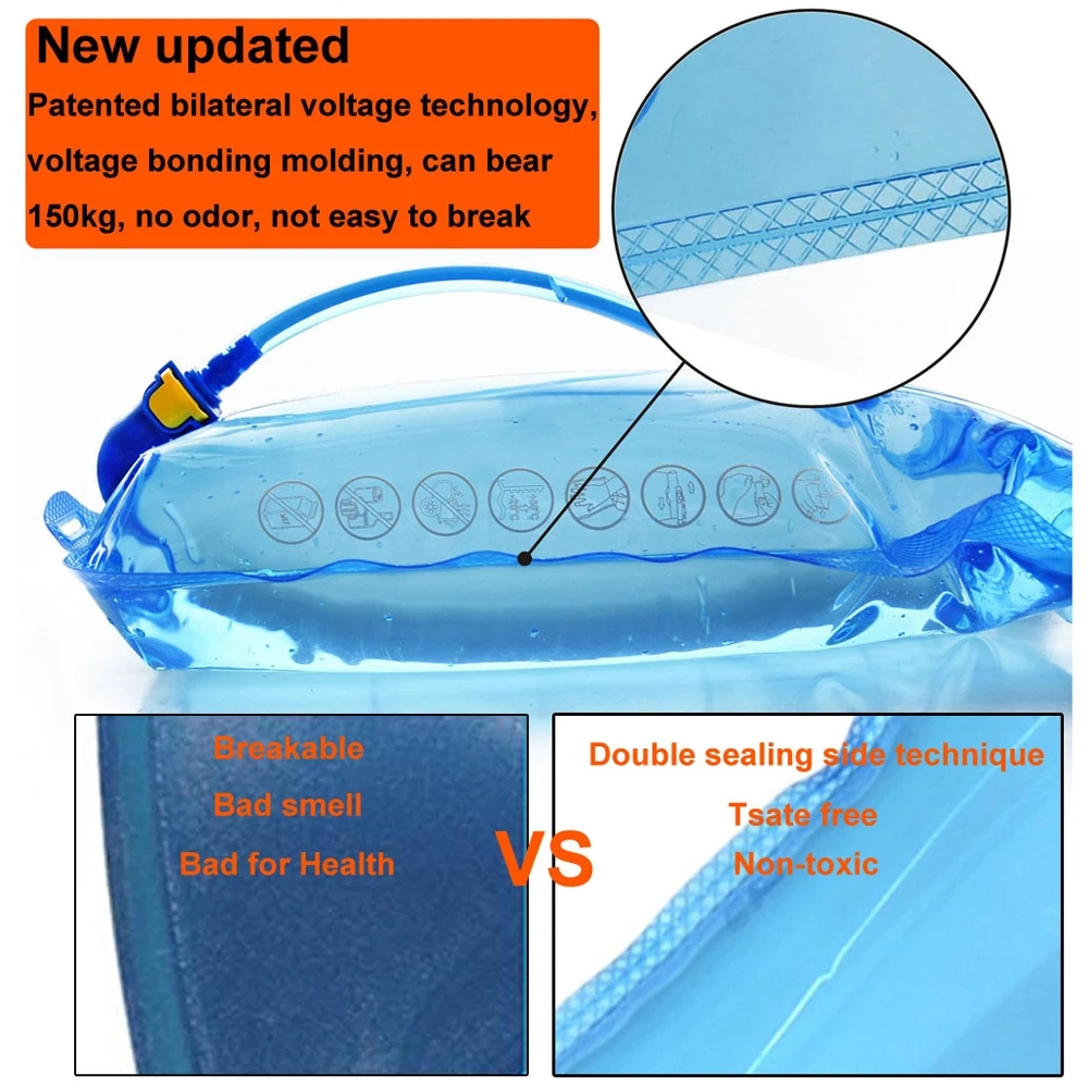 Waterzak Zak Waterreservoir Drinkrugzak 1L 1.5L 2L 3L Opbergtas BPA Gratis Running Hydratatievest Rugzak