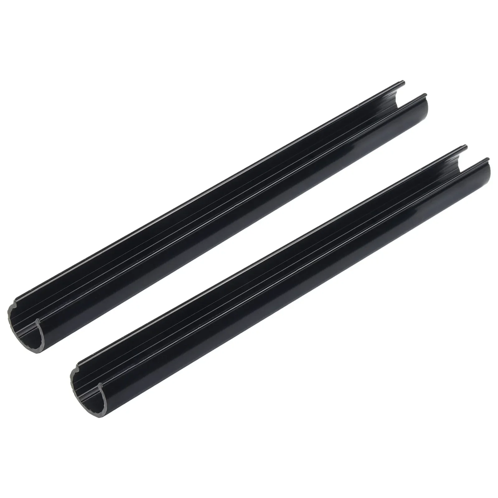 4 Set Pipes Radiator Pipe Covers Sleeve 15mm Collars Cut Fit Bathroom Chrome Black Plastic Decorative Covers Faucet Accessories