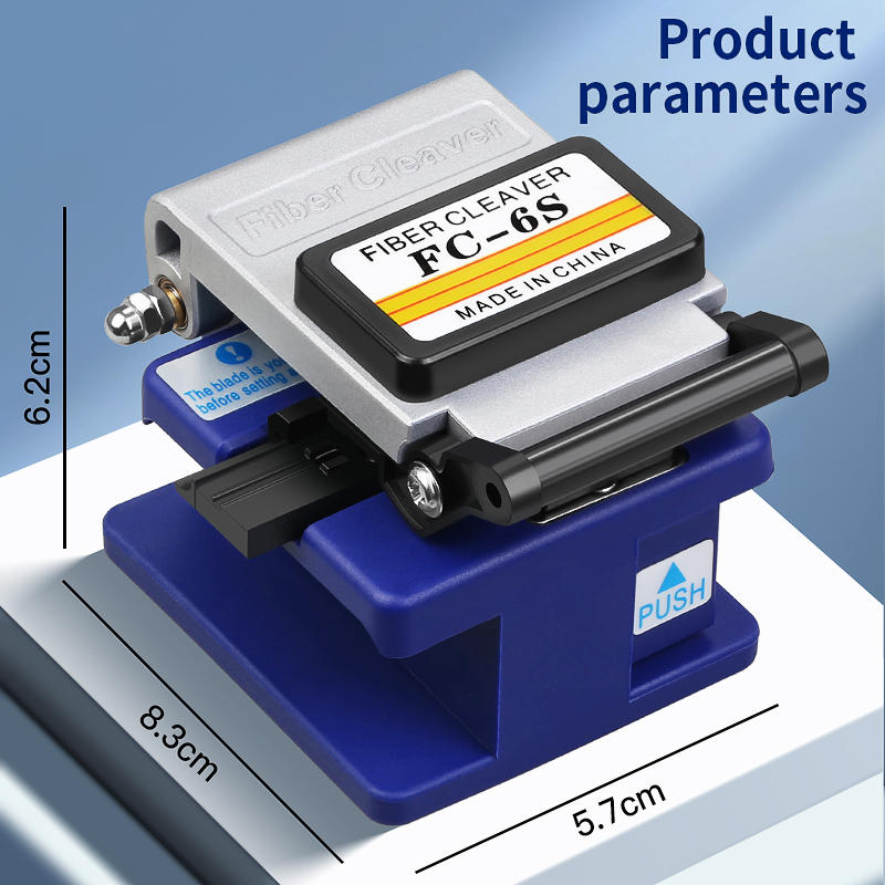 Economy FC-6S Fiber Cleaver Optical Fiber Cold Connection use Fiber Optic Cable Cutting Knife FTTH Cutter Tool 16 Sided Blade